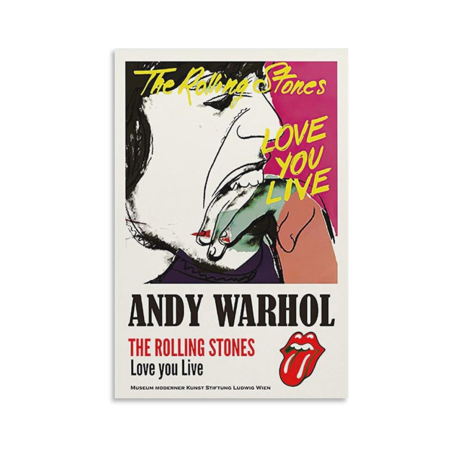 【額付50cm×50cmポスター】アンディ ウォーホル 「ローリングストーンズ」 Amazon.co.jp: アンディウォーホルローリングストーンズポスターアート